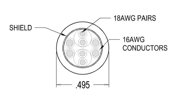 FLEX-RATED電動(dòng)和制動(dòng)電纜 NW-HI-TREX-16G4C/2PR18G/SH